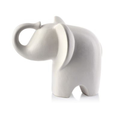 MIA WHITE Figura słoń duży